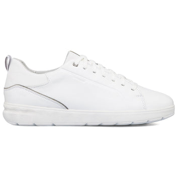 Sneakers bianche in pelle da uomo Geox Spherica Ec4, Uomo, SKU m114001741, Immagine 0